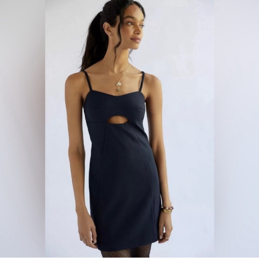 Anthropologie NWT navy dress